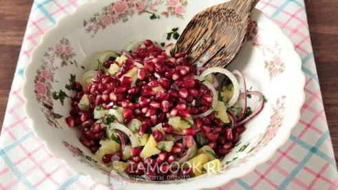 салат из граната и грецких орехов