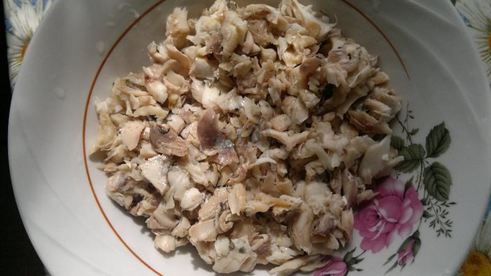 салат из щучьих голов с картошкой