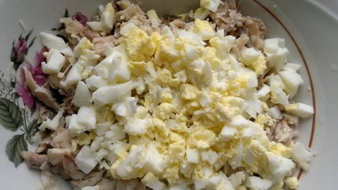 салат из щучьих голов с картошкой