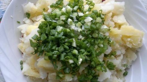 салат из щучьих голов с картошкой