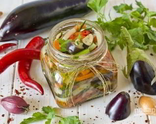 Салат из синеньких на зиму