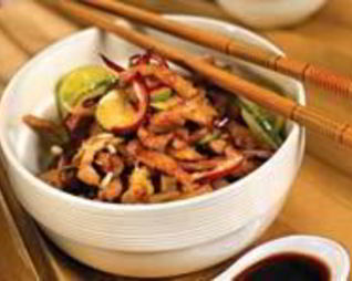 Салат из свинины с фейхоа