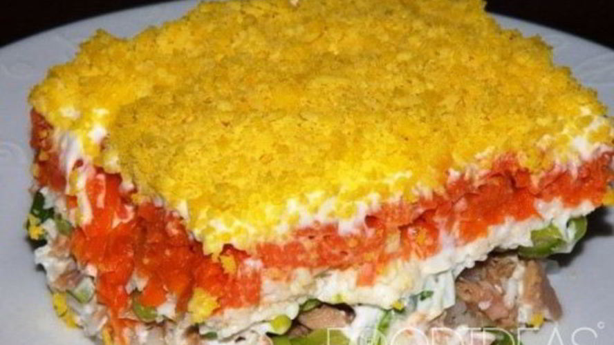 Рецепт салат мимоза с горбушей