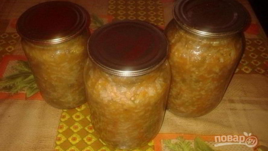 Рецепт салат на зиму с рисом