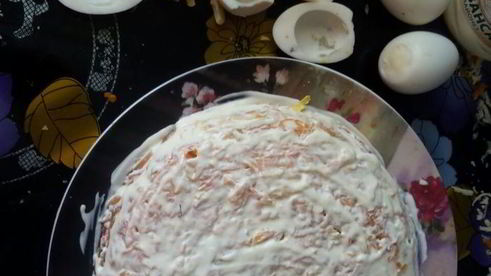 салат новогодние часы