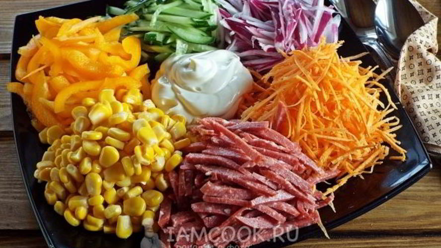 Рецепт салат огни парижа