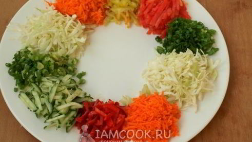 салат овощной калейдоскоп
