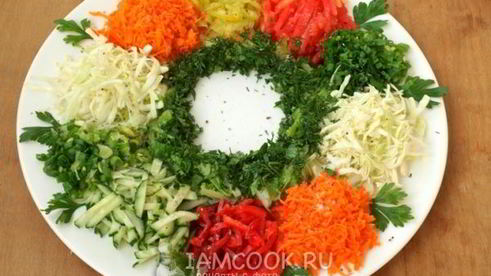 салат овощной калейдоскоп