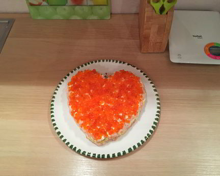 Креветки под шубой