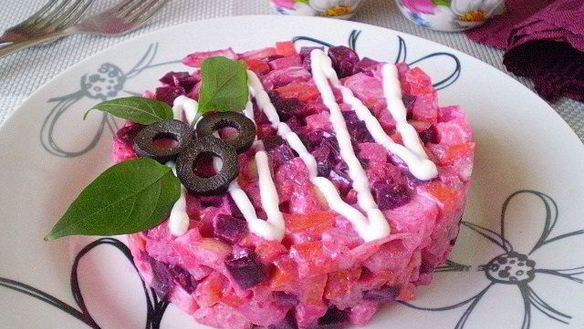 Рецепт Ленивая селедка под шубой