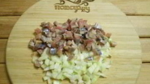 ленивая селедка под шубой