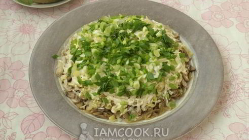 салат грибы под шубой