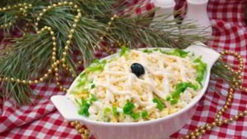 салат кальмары под шубой