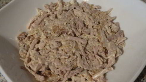 салат мясо под шубой