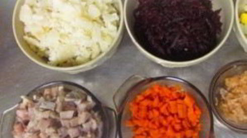 салат сельдь под шубой