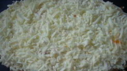 селедка под шубой с жареным луком