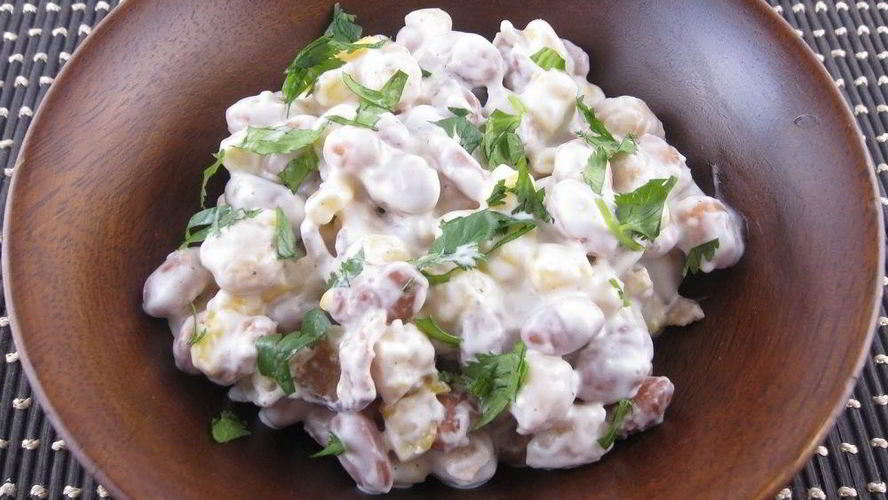 Рецепт салат с беконом и сыром