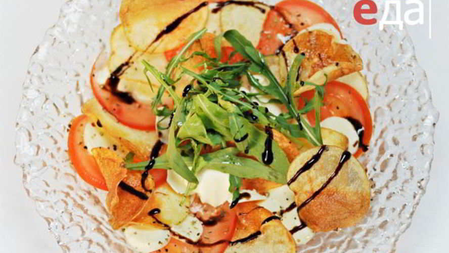 Рецепт салат с хрустящим картофелем