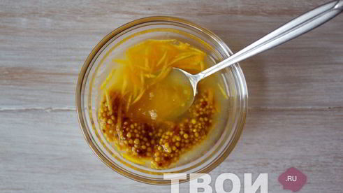 салат с мандаринами