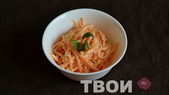 Рецепт Салата с морковью и сырома