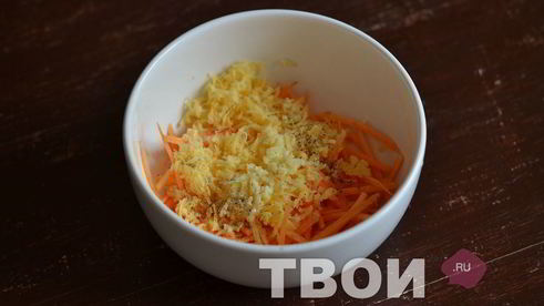салат с морковью и сыром