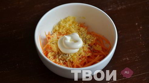 салат с морковью и сыром