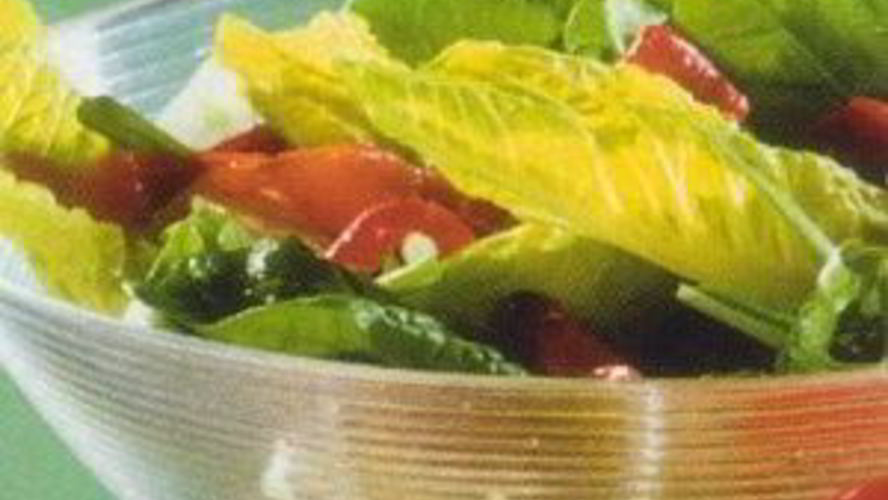 Рецепт салат с запеченными перцами и шпинатом