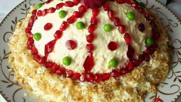 Рецепт Салат Шапка Мономаха