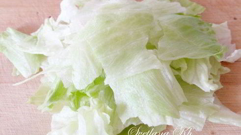 салат со стручковой фасолью и мясом