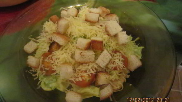 Рецепт Салат цезарь с курицей