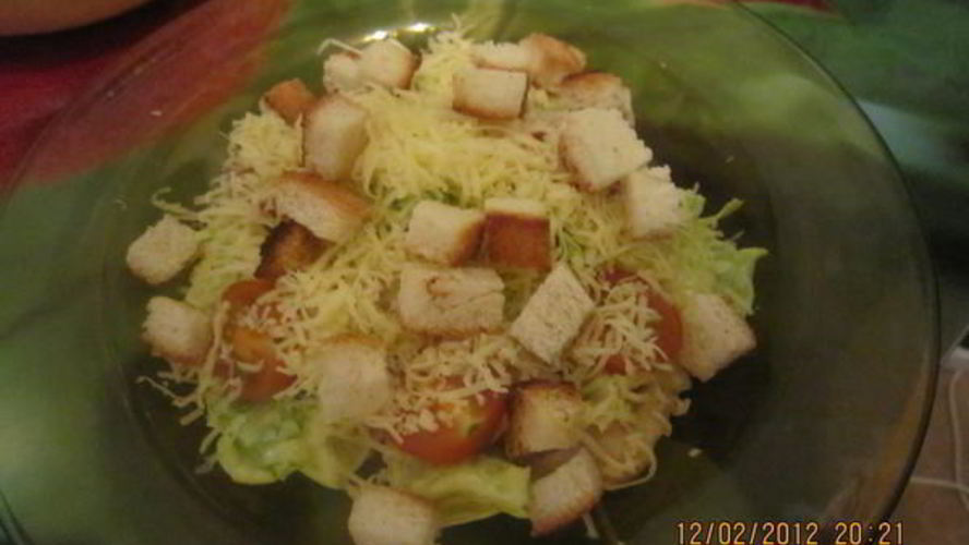 Рецепт салат цезарь с курицей