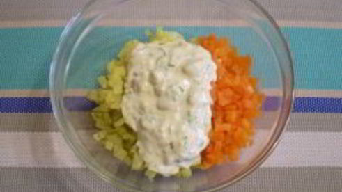 салат цветы