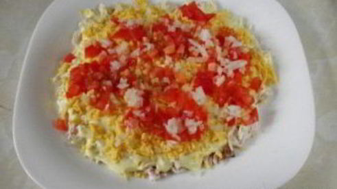 слоеный салат изумрудная россыпь