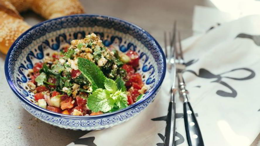 Рецепт табуле с помидорами и свежими огурцами