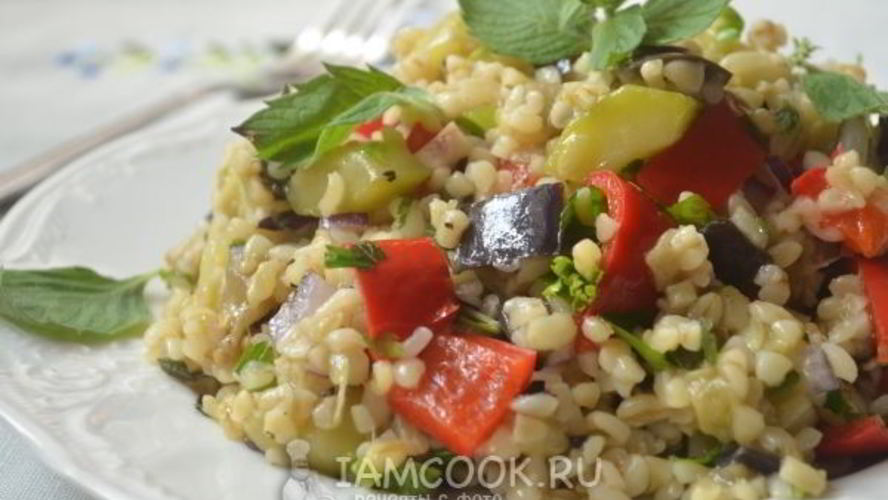 Рецепт теплый салат с булгуром