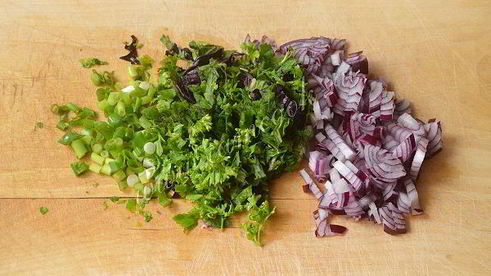 теплый салат с булгуром