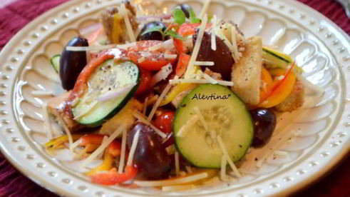 тосканский салат панцанелла