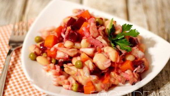 Рецепт Винегрет с фасолью