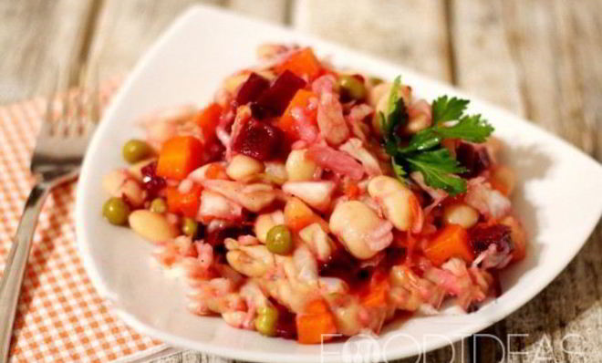 Винегрет с фасолью