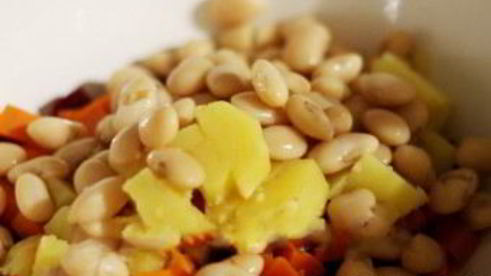 винегрет с фасолью