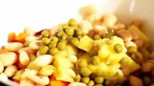 винегрет с фасолью