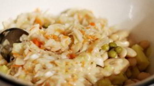 винегрет с фасолью