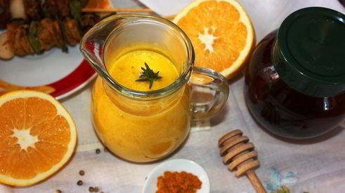 апельсиново-медовый соус с кориандром