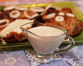 Белый соус к шашлыку