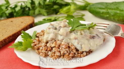 грибной соус со сметаной