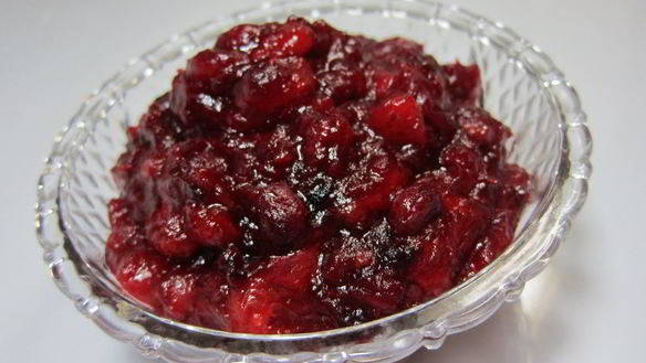 Рецепт Классический клюквенный соус с соком лимона и апельсина