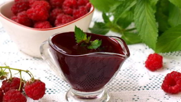 Рецепт Пряный малиновый соус