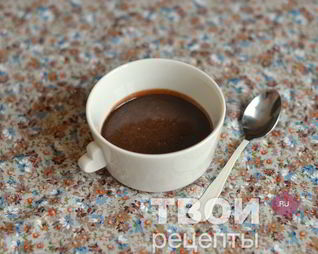 Сливочно-шоколадный соус