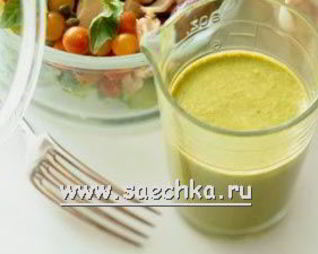 Соус для салата из вареных овощей