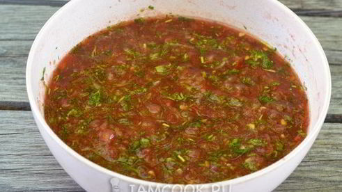 соус для шашлыка с кинзой